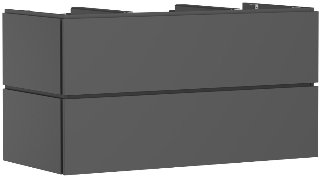 Hansgrohe Xilesa E skrinka 118x55x62 cm závesná kúpeľňová skrinka pod umývadlo sivá 54304760