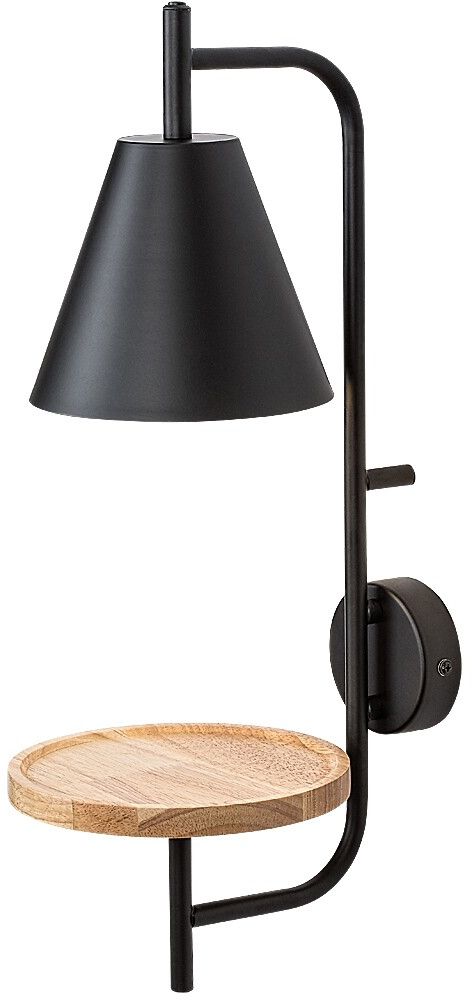 Rabalux Azome nástenná lampa 1x15 W čierna-drevená 71293