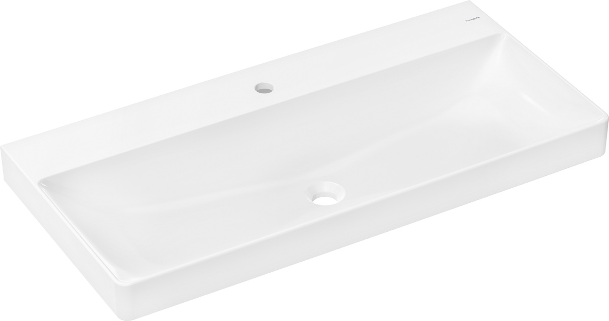 Hansgrohe Xelu Q umývadlo 100x48 cm obdĺžnik klasické umývadlo-umývadlo na nábytok biela 60321450