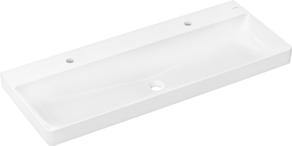 Hansgrohe Xelu Q umývadlo 120x48 cm obdĺžnik klasické umývadlo-umývadlo na nábytok biela 60322450