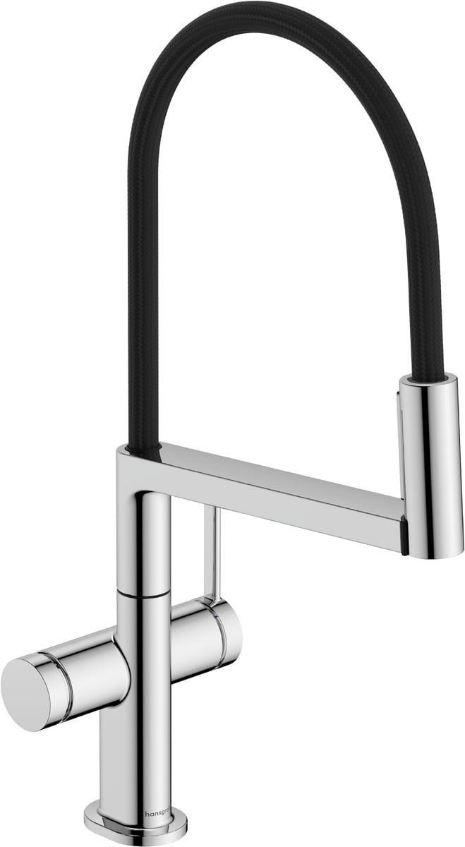 Hansgrohe Talis Select M54 PowderSpray kuchynská batéria stojánková chrómová-čierna 72861000