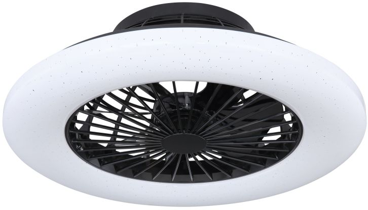 Globo Lighting Travo stropný ventilátor 1x30 W čierna 03628B
