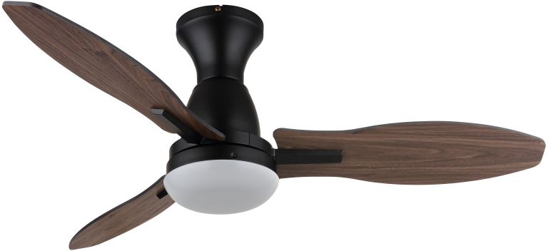 Globo Lighting Gale stropný ventilátor 1x22 W biela-čierna-drevená 03671B