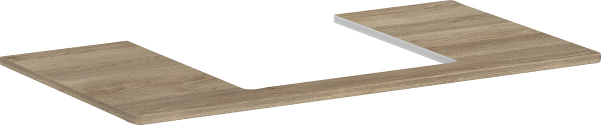 Hansgrohe Xelu Q doska na skrinku 98x55 cm dub 54095230