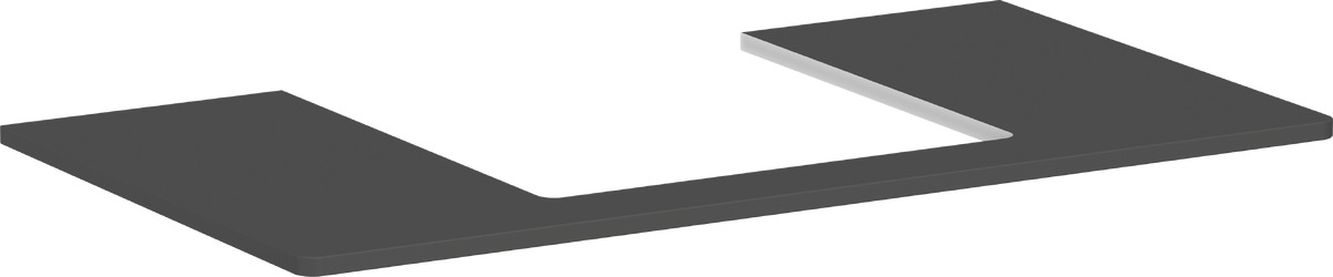 Hansgrohe Xelu Q doska na skrinku 98x55 cm sivá 54095910