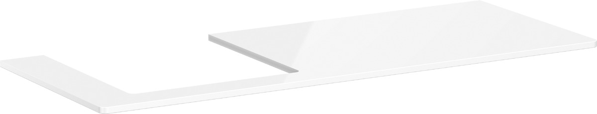 Hansgrohe Xelu Q doska na skrinku 136x55 cm biela 54097050