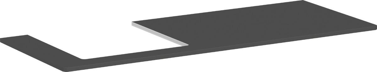 Hansgrohe Xelu Q doska na skrinku 136x55 cm sivá 54097910