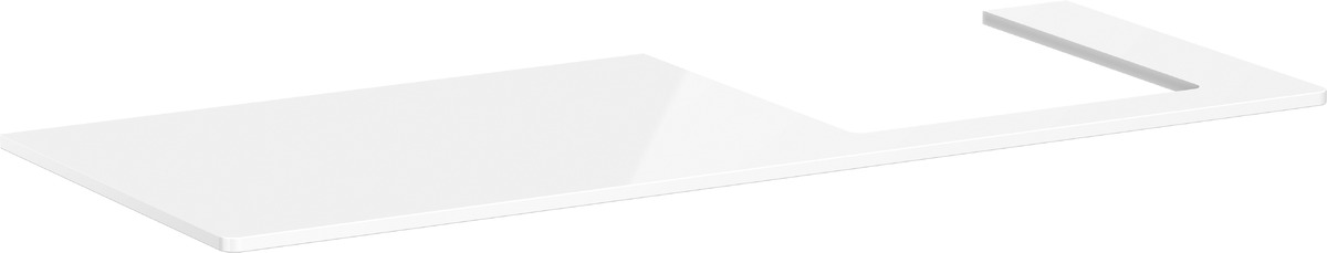 Hansgrohe Xelu Q doska na skrinku 136x55 cm biela 54098050