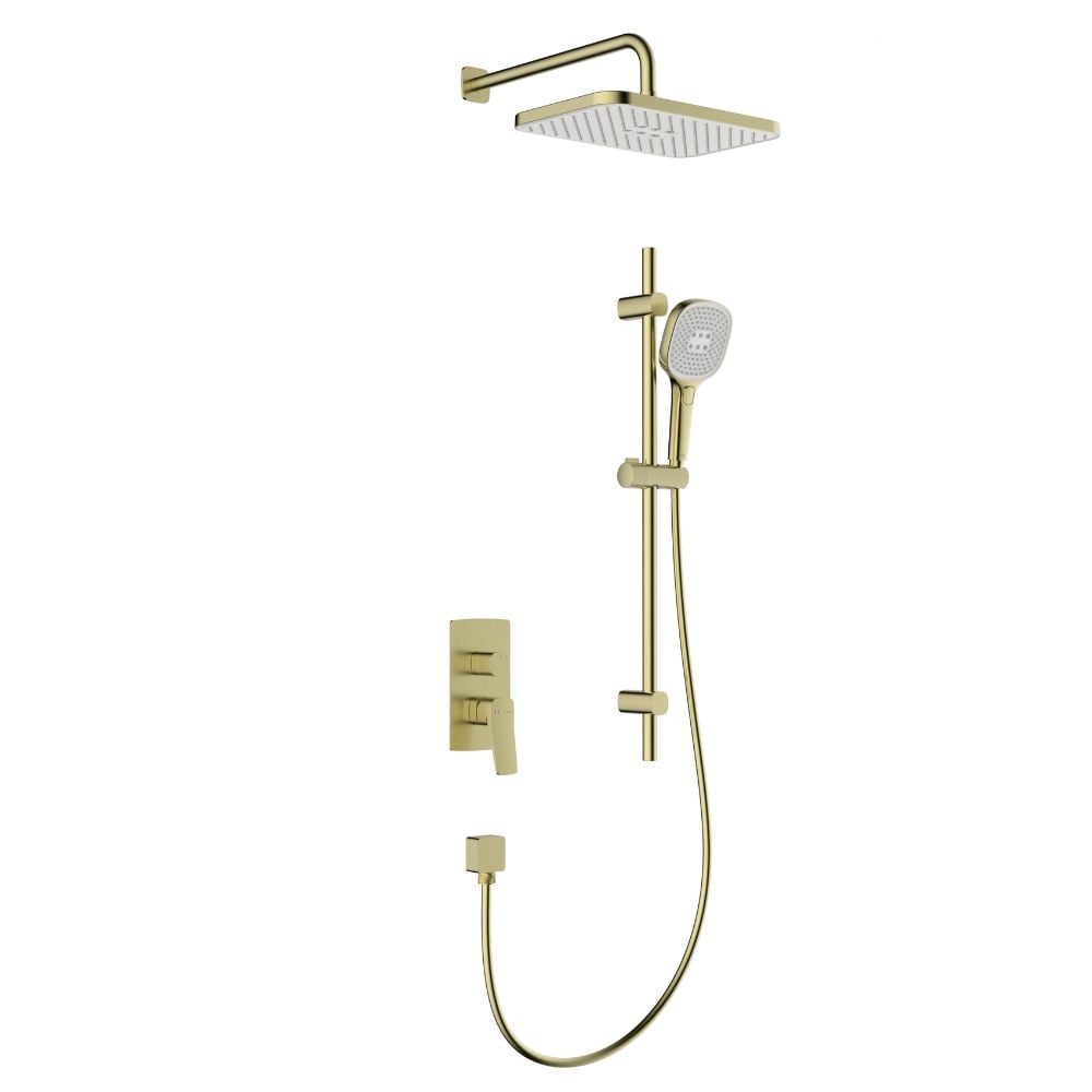 KFA Armatura Malaga sprchová súprava podomietková s dažďovou sprchou zlatá 4529-301-31