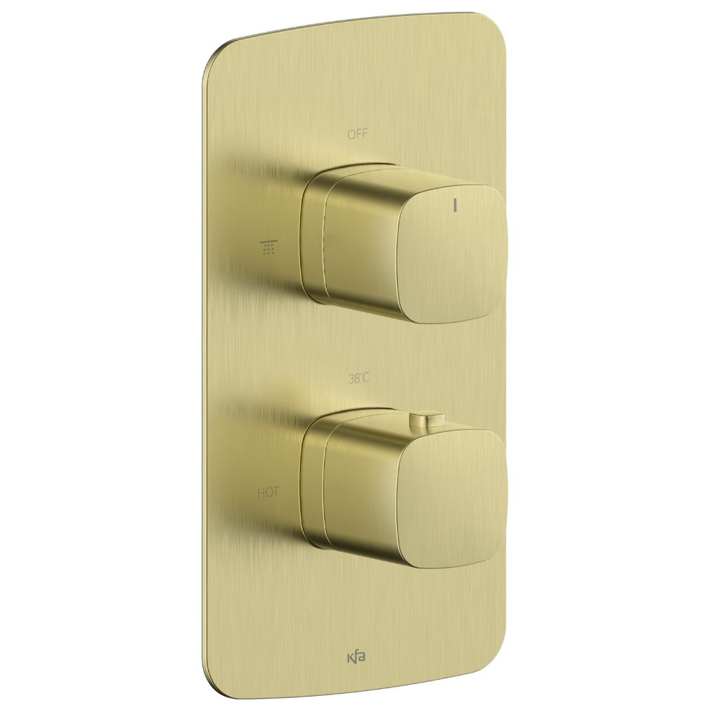 KFA Armatura Malaga sprchová batéria podomietková s termostatom zlatá 5759-001-31