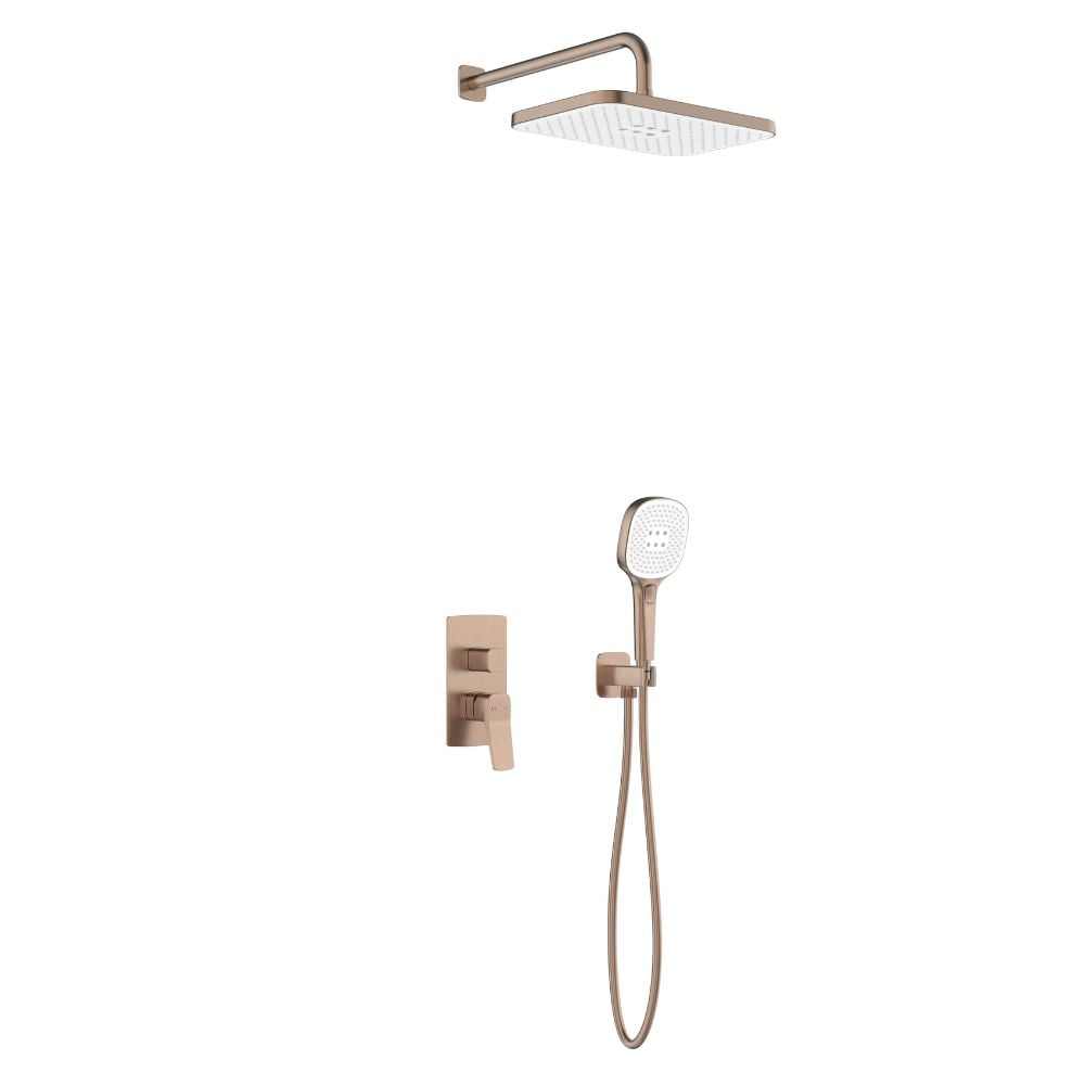 KFA Armatura Malaga sprchová súprava podomietková s dažďovou sprchou medená brúsené 4529-501-34