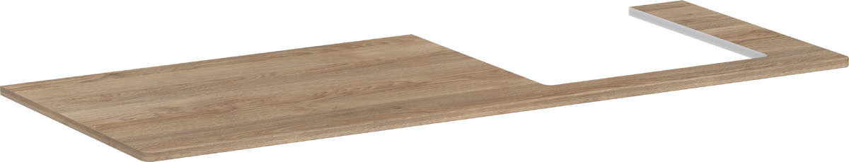 Hansgrohe Xelu Q doska na skrinku 136x55 cm dub 54098230