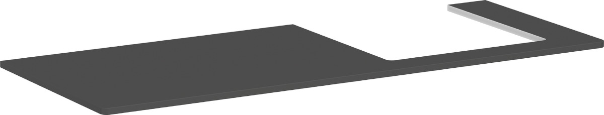 Hansgrohe Xelu Q doska na skrinku 136x55 cm sivá 54098910