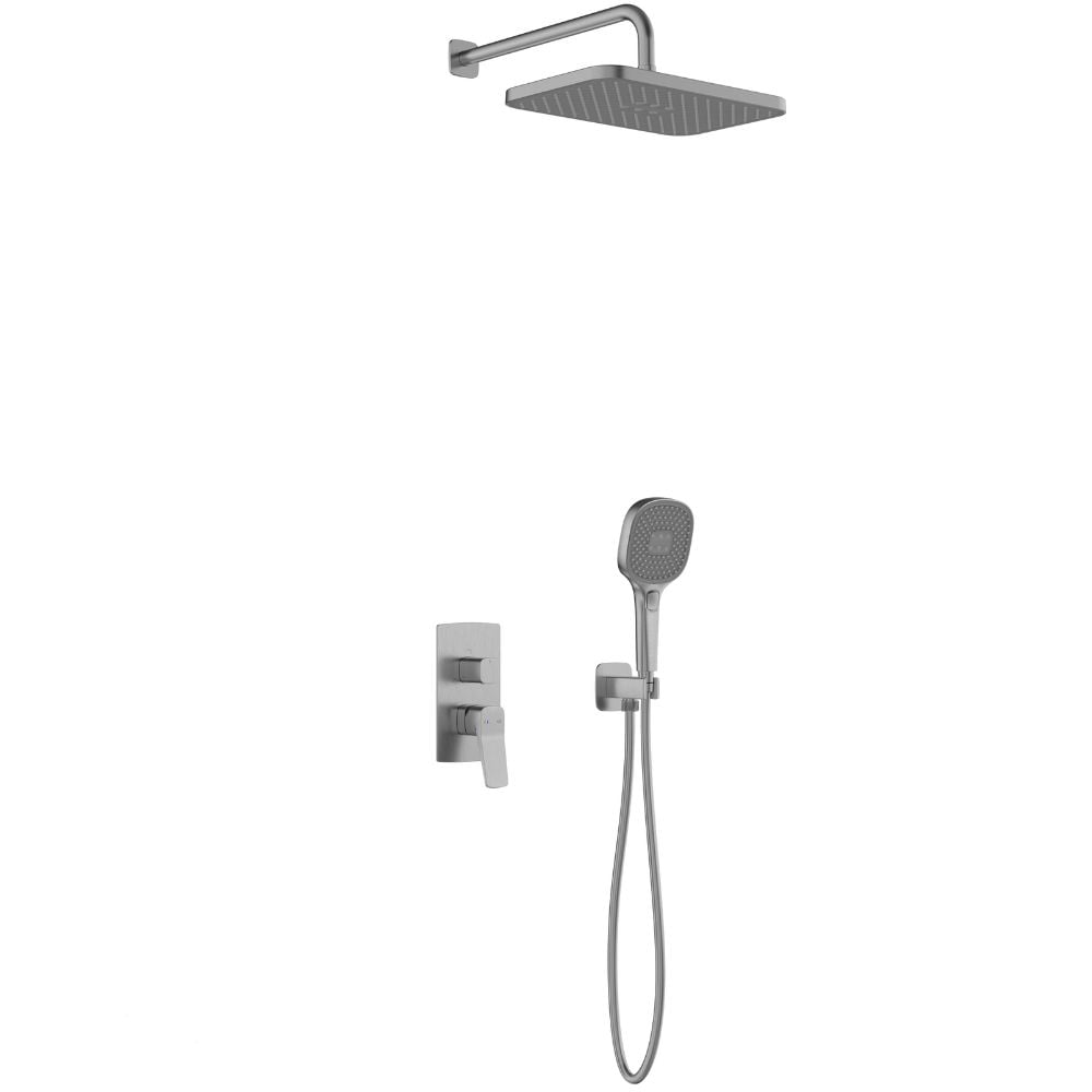 KFA Armatura Malaga sprchová súprava podomietková s dažďovou sprchou grafitová 4529-501-61