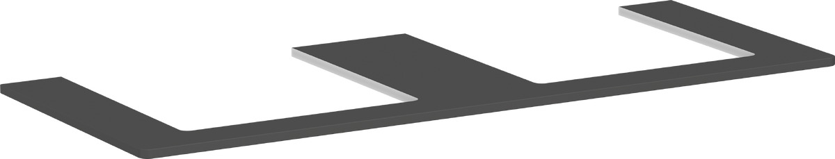 Hansgrohe Xelu Q doska na skrinku 136x55 cm sivá 54099910