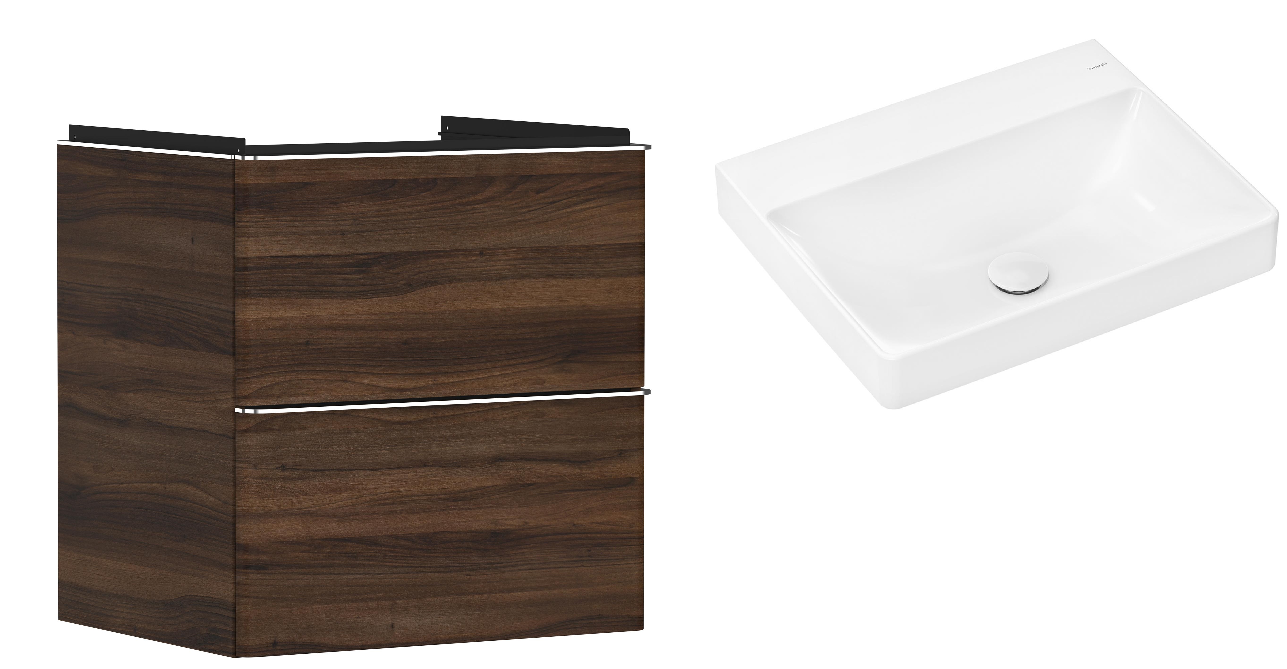 Súprava skrinka Hansgrohe Xelu Q 54026000, umývadlo Hansgrohe Xelu Q 61017450