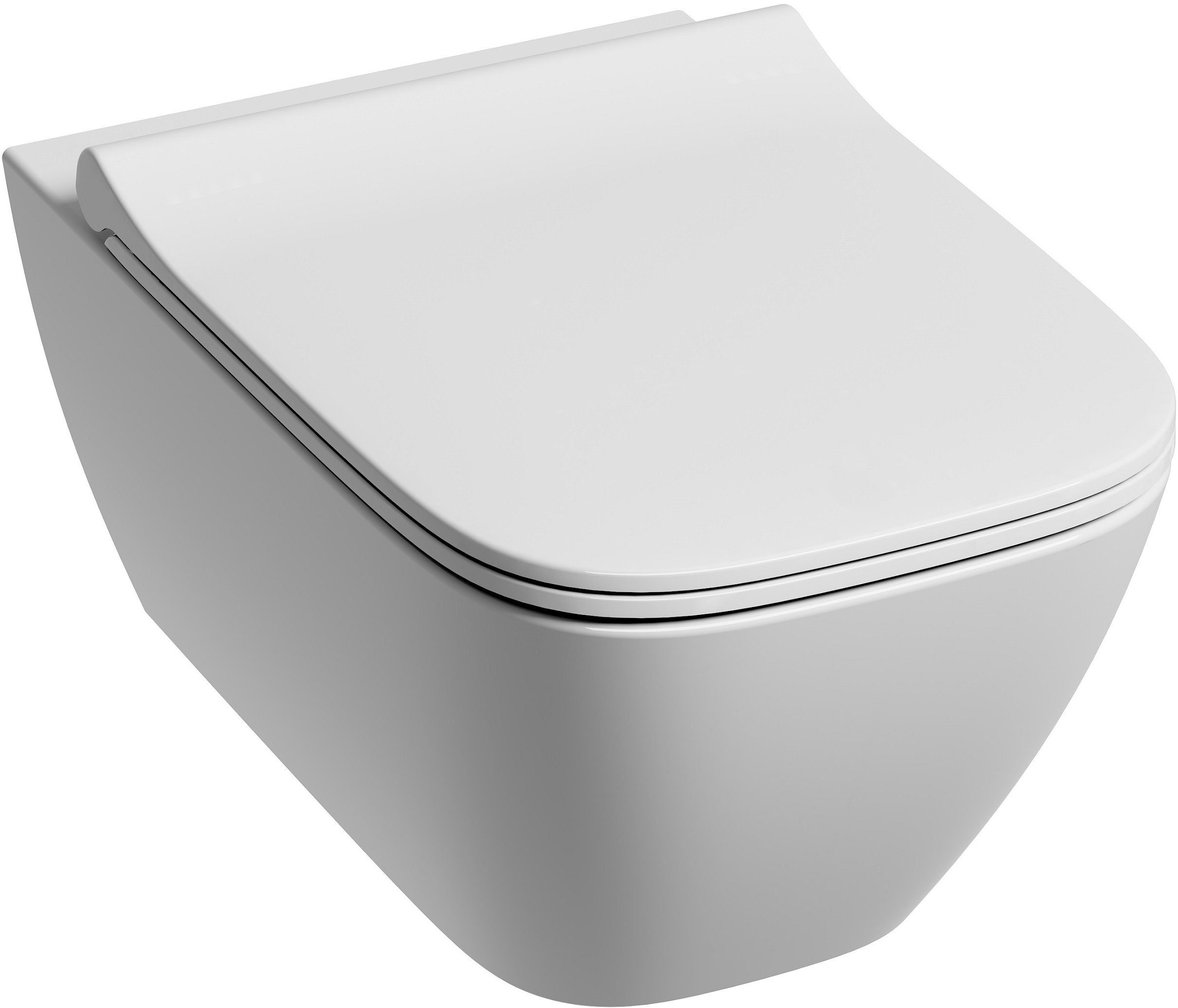 Súprava WC misa Geberit Smyle 500.208.01.1, WC dosky Geberit Smyle Square 500.240.01.1