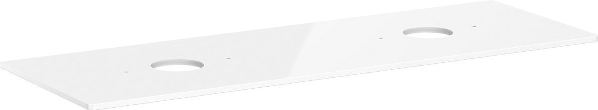 Hansgrohe Xelu Q doska na skrinku 156x55 cm biela 54119050