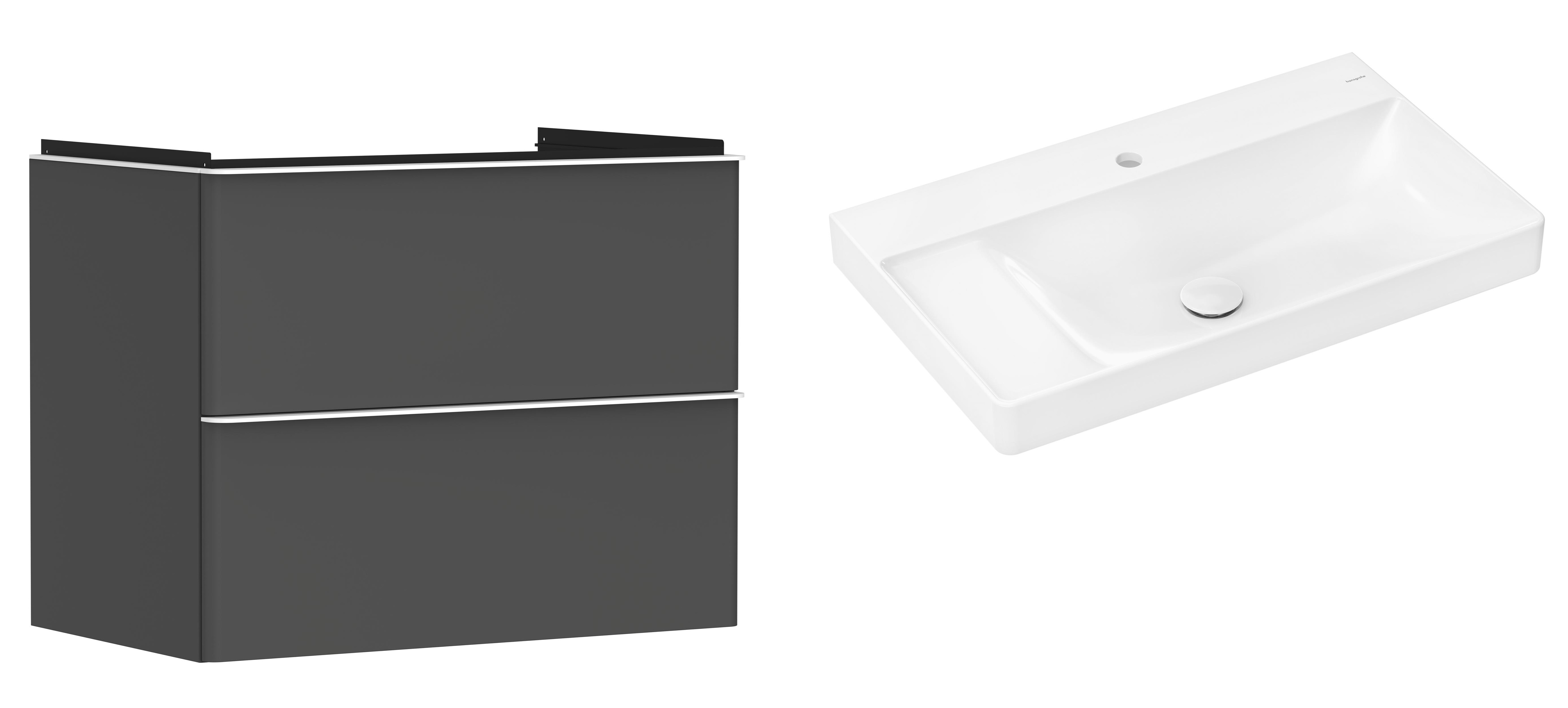 Súprava skrinka Hansgrohe Xelu Q 54028700, umývadlo Hansgrohe Xelu Q 61030450