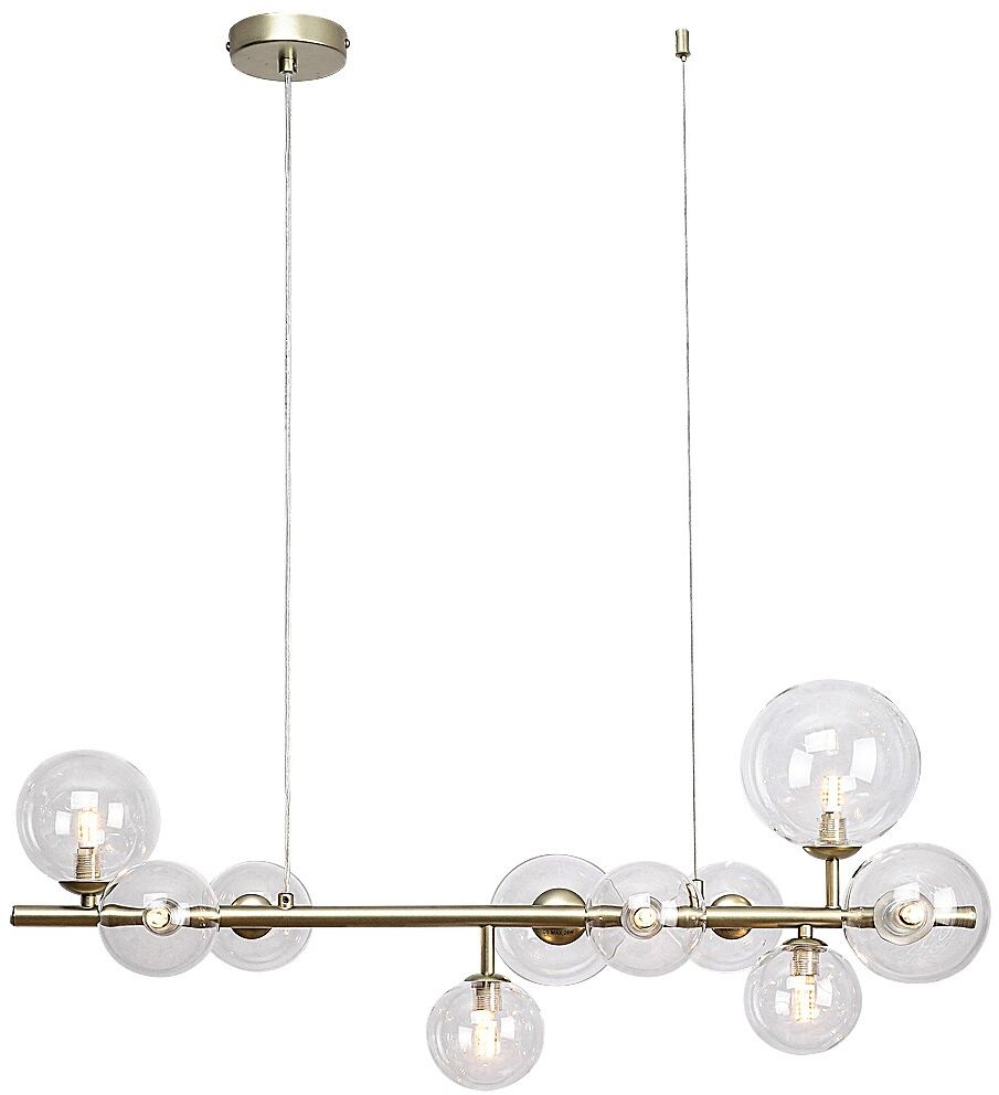 Rabalux Aslov závesné svietidlo x28 W priehľadná-zlatá 72298