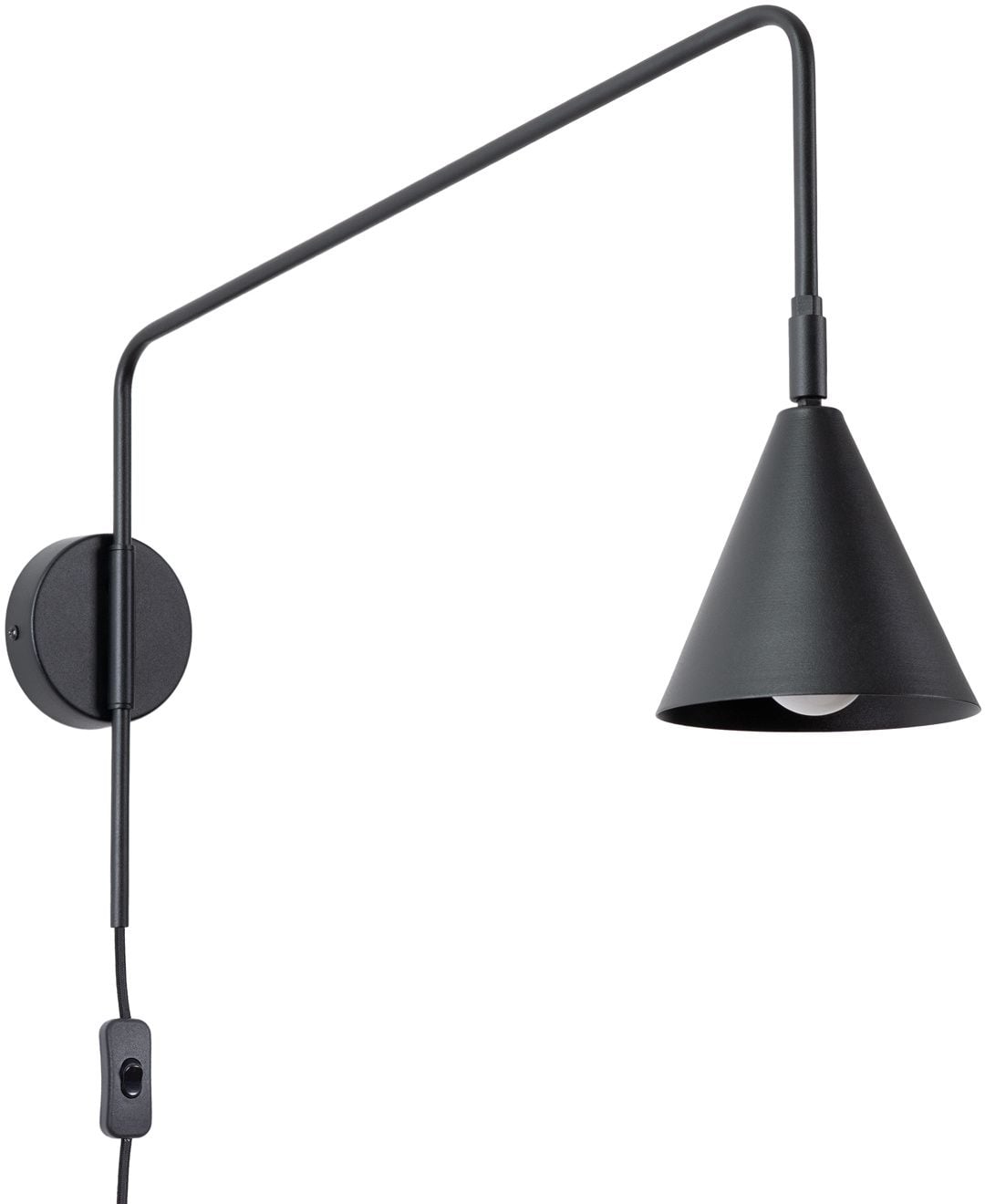Sollux Lighting Nox nástenná lampa 1x10 W čierna SL.1697