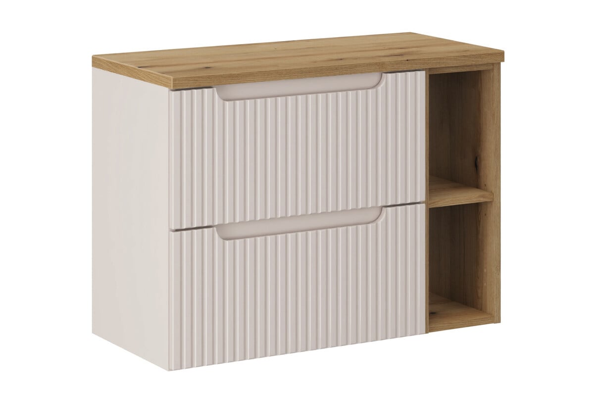 Súprava skrinka Comad Nova Cashmere NOVA CASHMERE 82-60-2S, skrinka Comad Nova Oak NOVA OAK 81-20-39, NOVA OAK A 89-80