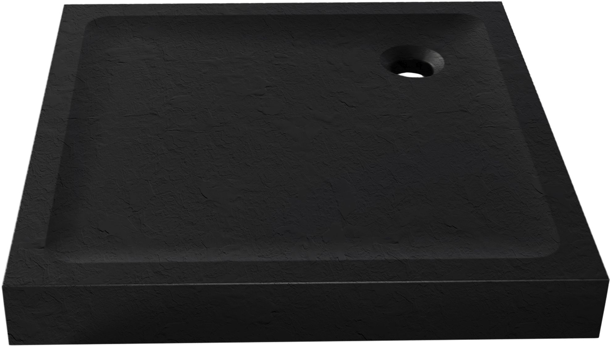 New Trendy Mild Stone štvorcová sprchová vanička 80x80 cm čierna B-0562