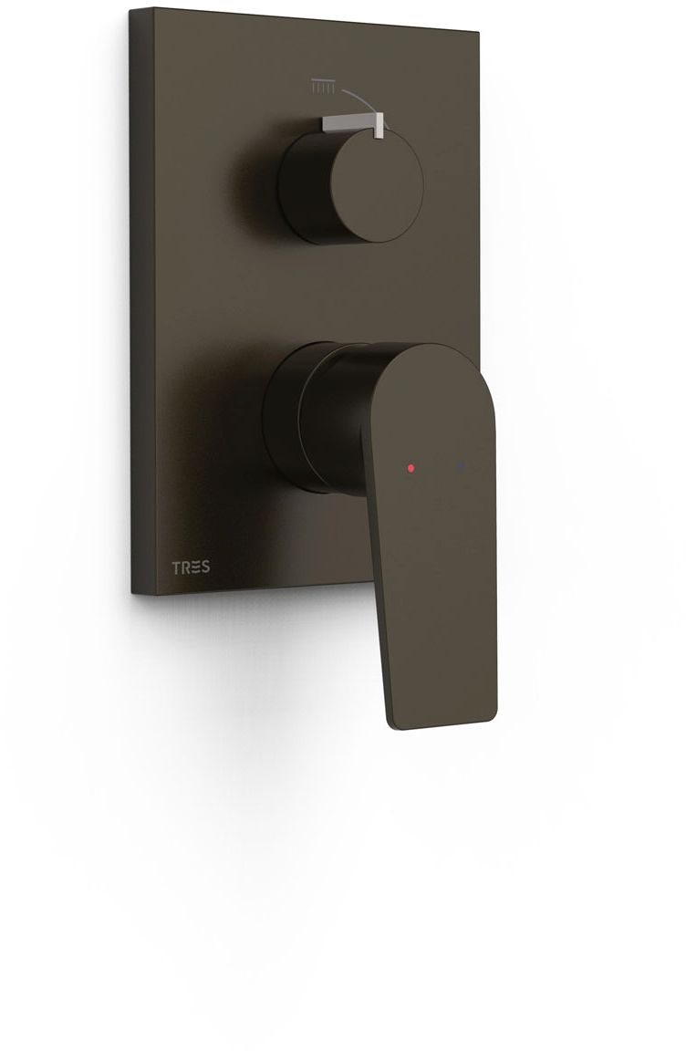 Tres Rapid Box vaňová/sprchová batéria podomietková čierna 21128110KMB