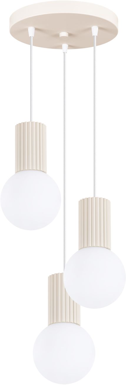 Sollux Lighting Halo závesné svietidlo 3x8 W biela-béžová SL.1720