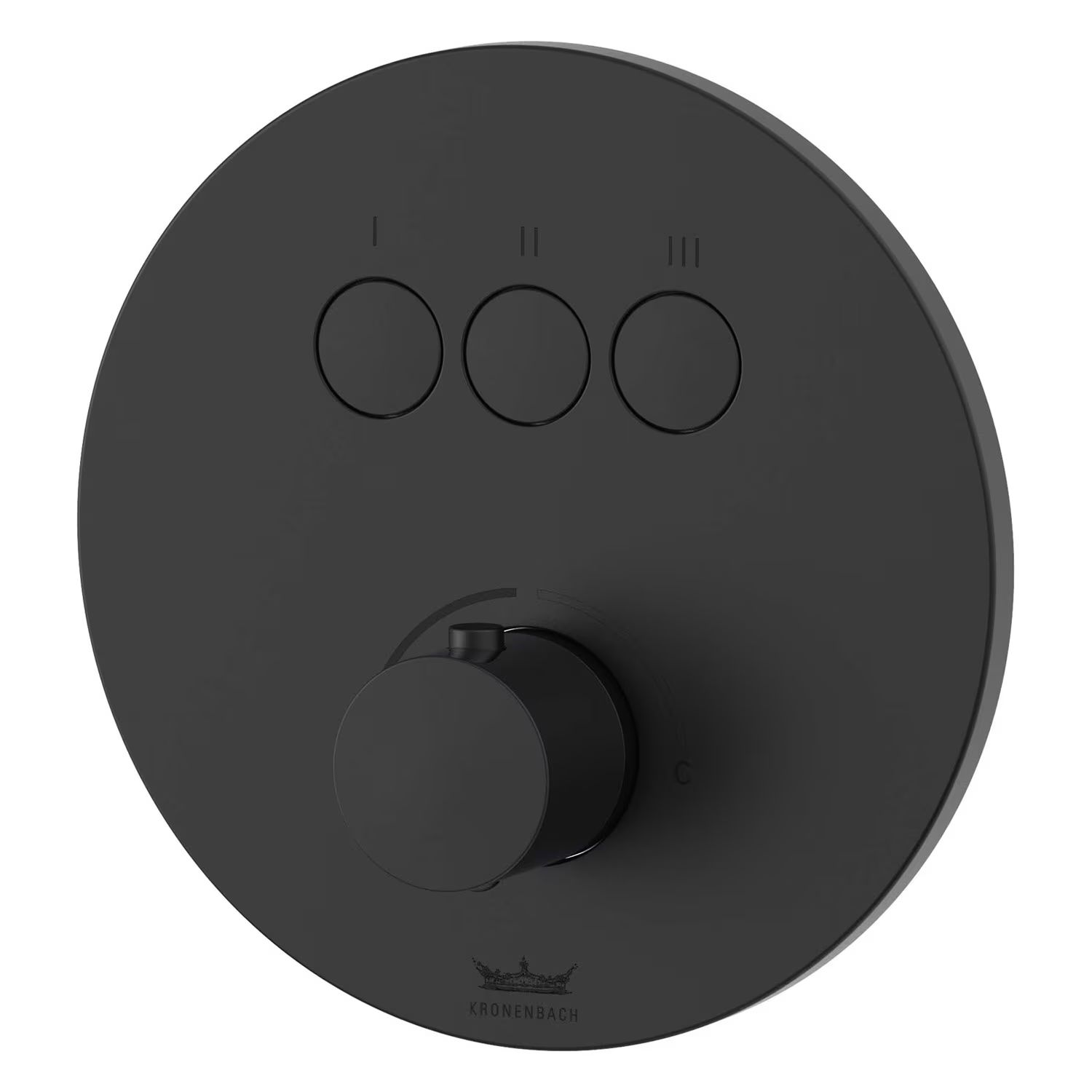 Kronenbach Smart Push vaňová/sprchová batéria podomietková čierna 19043003SM