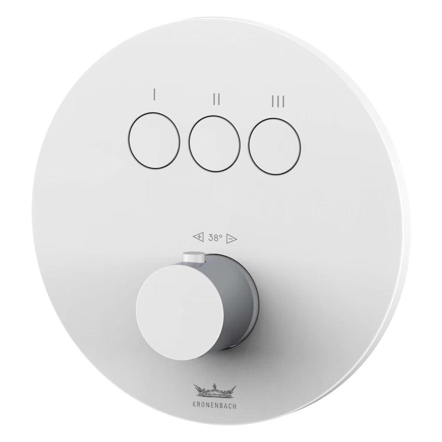 Kronenbach Smart Push vaňová/sprchová batéria podomietková biela 19043003WM