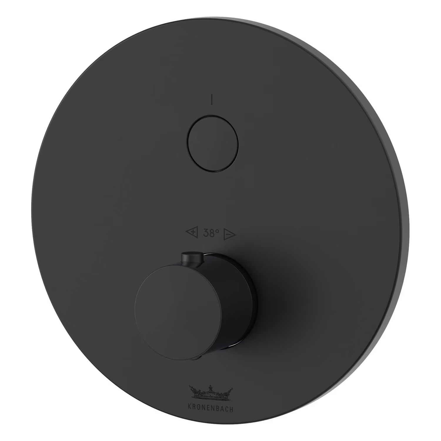 Kronenbach Smart Push sprchová batéria podomietková s termostatom čierna 19044001SM