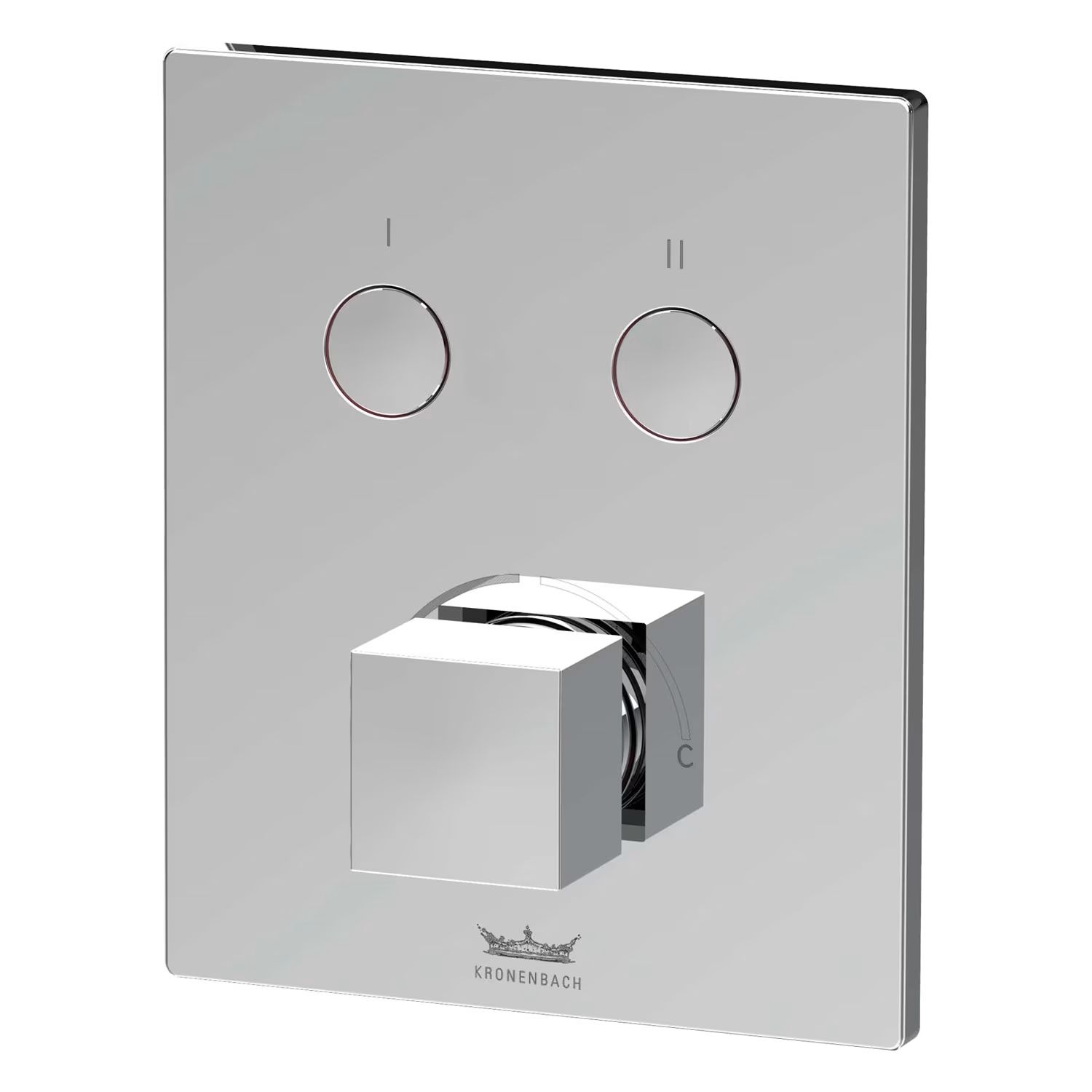 Kronenbach Smart Push vaňová/sprchová batéria podomietková chrómová 19045002CR