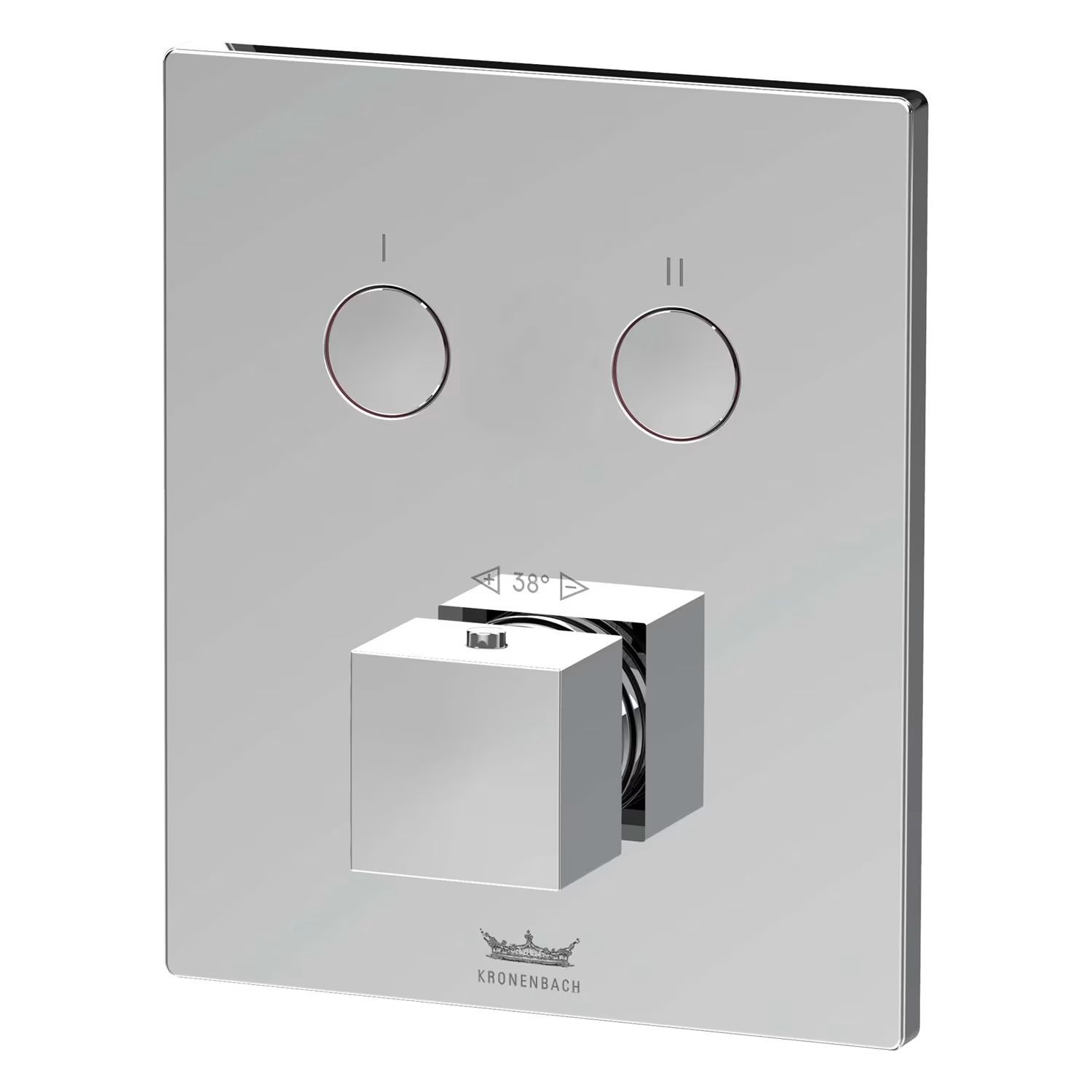 Kronenbach Smart Push vaňová/sprchová batéria podomietková s termostatom chrómová 19046002CR