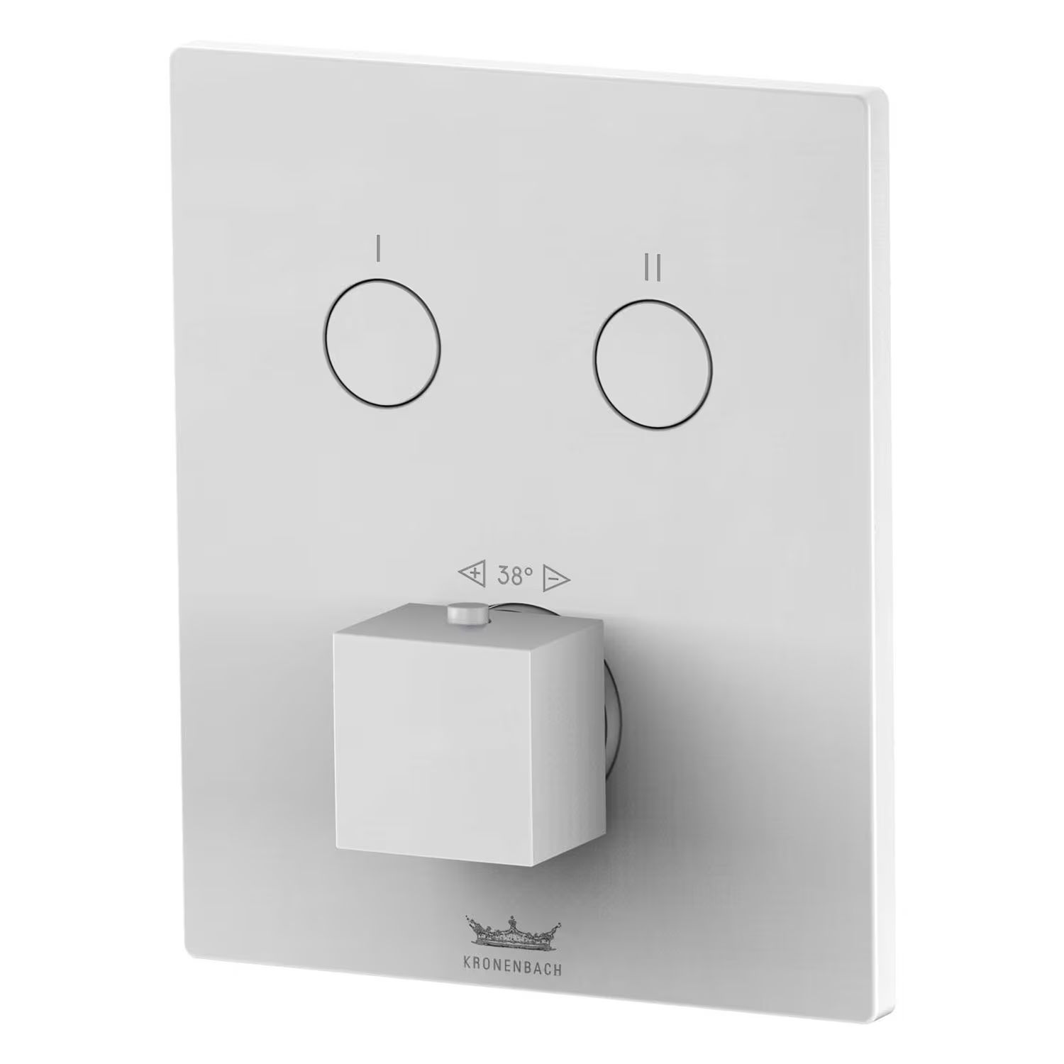 Kronenbach Smart Push vaňová/sprchová batéria podomietková s termostatom biela 19046002WM