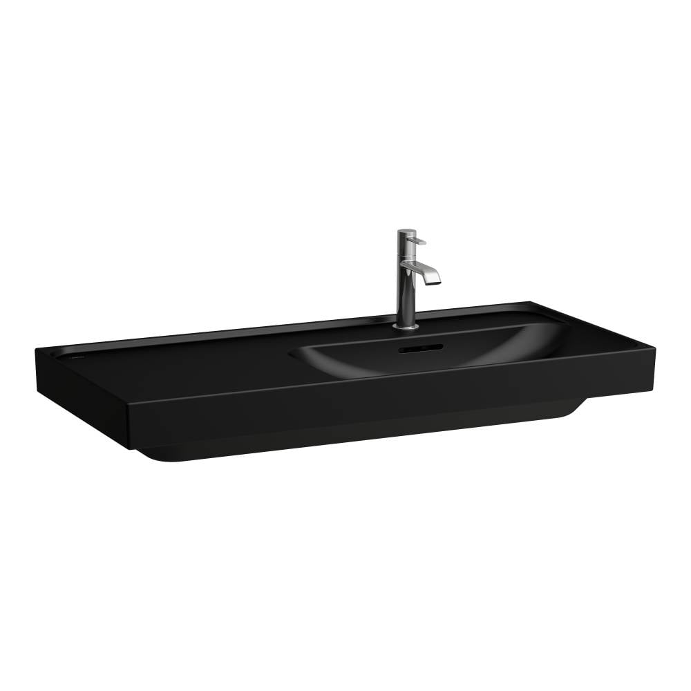 Laufen Meda umývadlo 100x46 cm obdĺžnik umývadlo na nábytok čierna matná H8171177161091