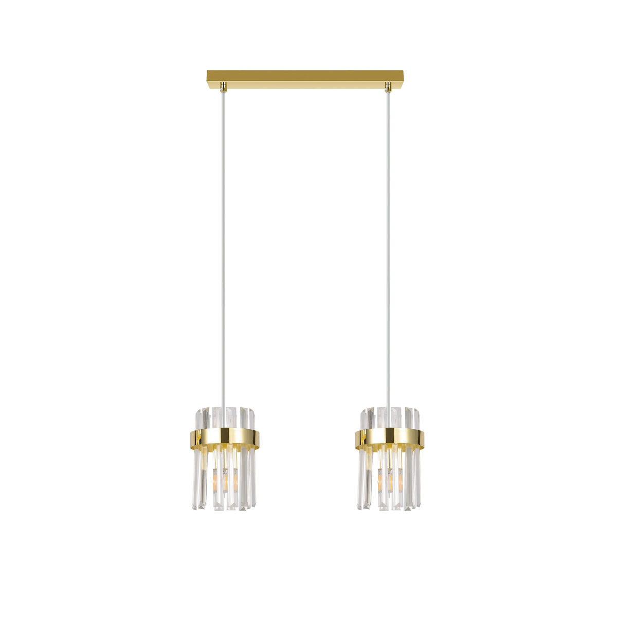 Light Prestige Vetro závesné svietidlo 2x10 W zlatá LP-2910/2L GD
