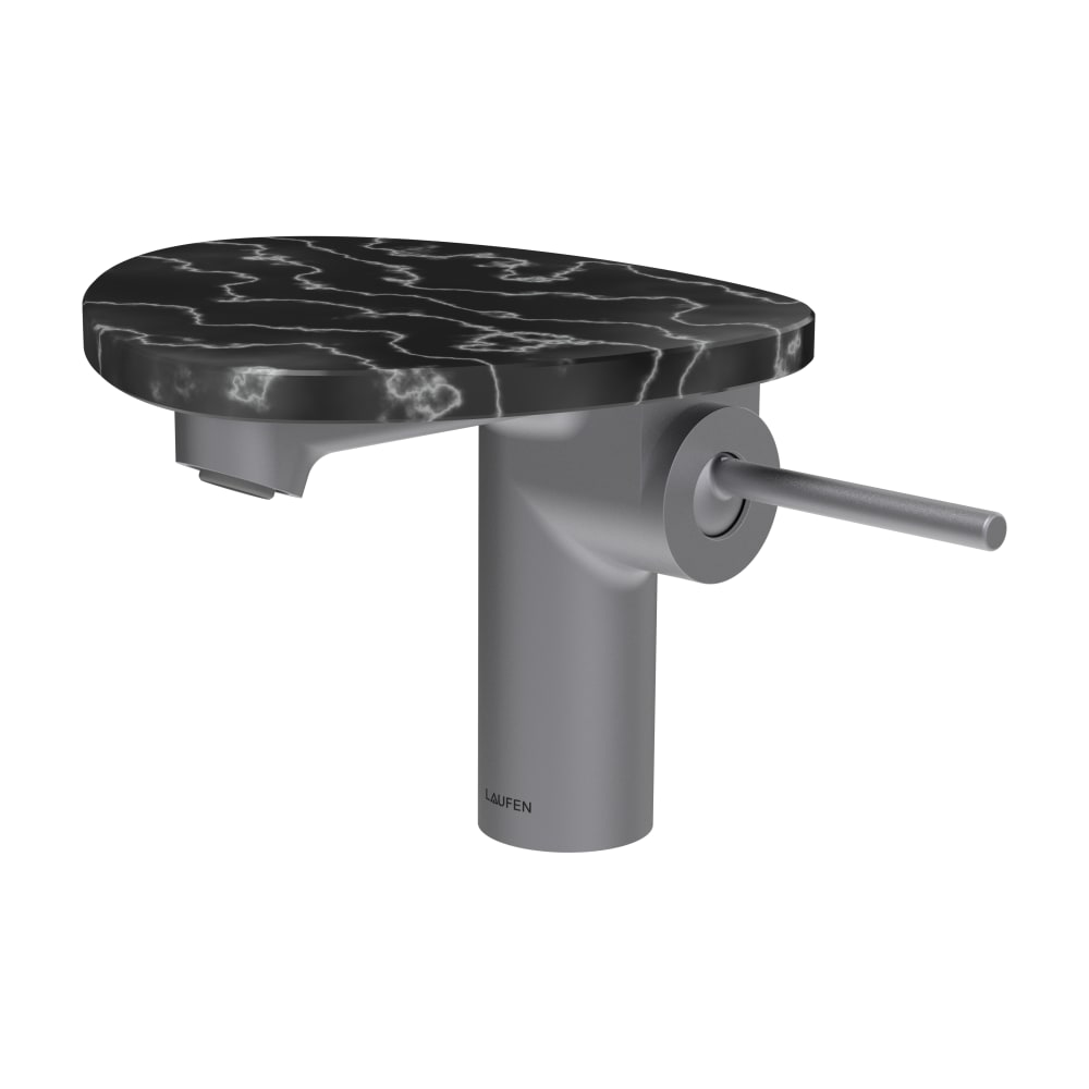 Laufen Ada umývadlová batéria stojanková čierna-oceľová HF506702506060