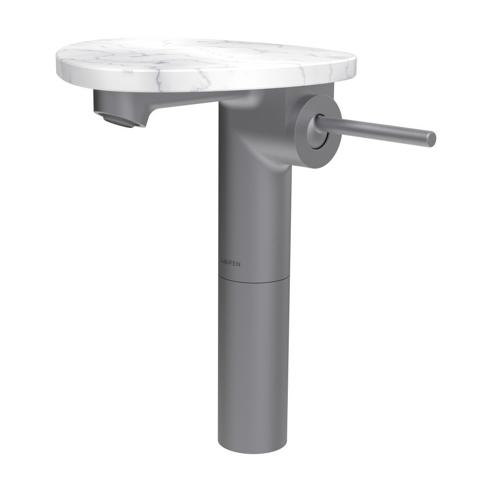 Laufen Ada umývadlová batéria stojanková biela-oceľová HF506714505060