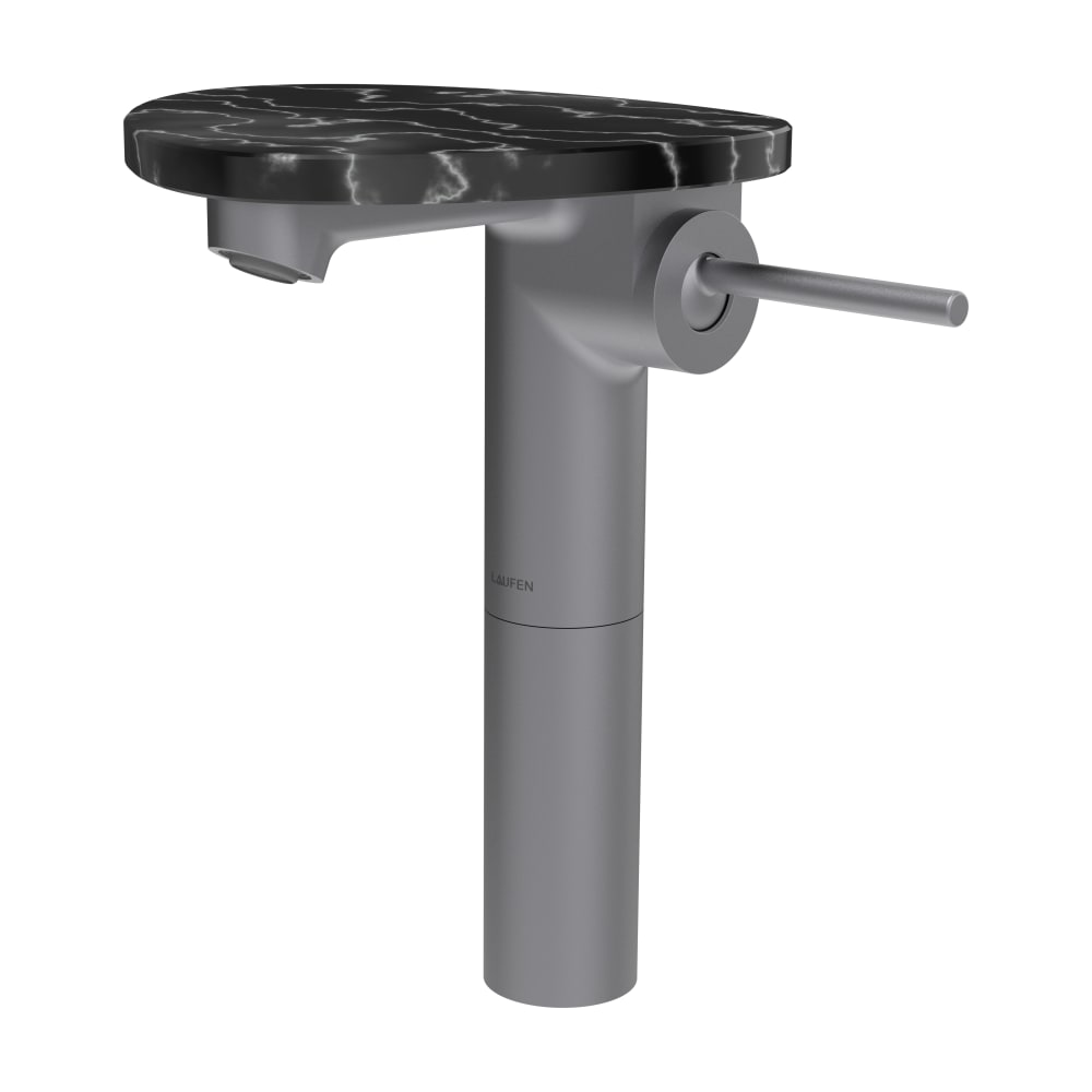 Laufen Ada umývadlová batéria stojanková čierna-oceľová HF506714506060