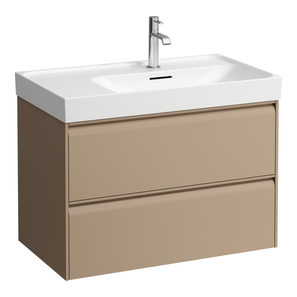 Laufen Meda skrinka 78.5x45x51.5 cm závesná kúpeľňová skrinka pod umývadlo kapučíno H4215920114651