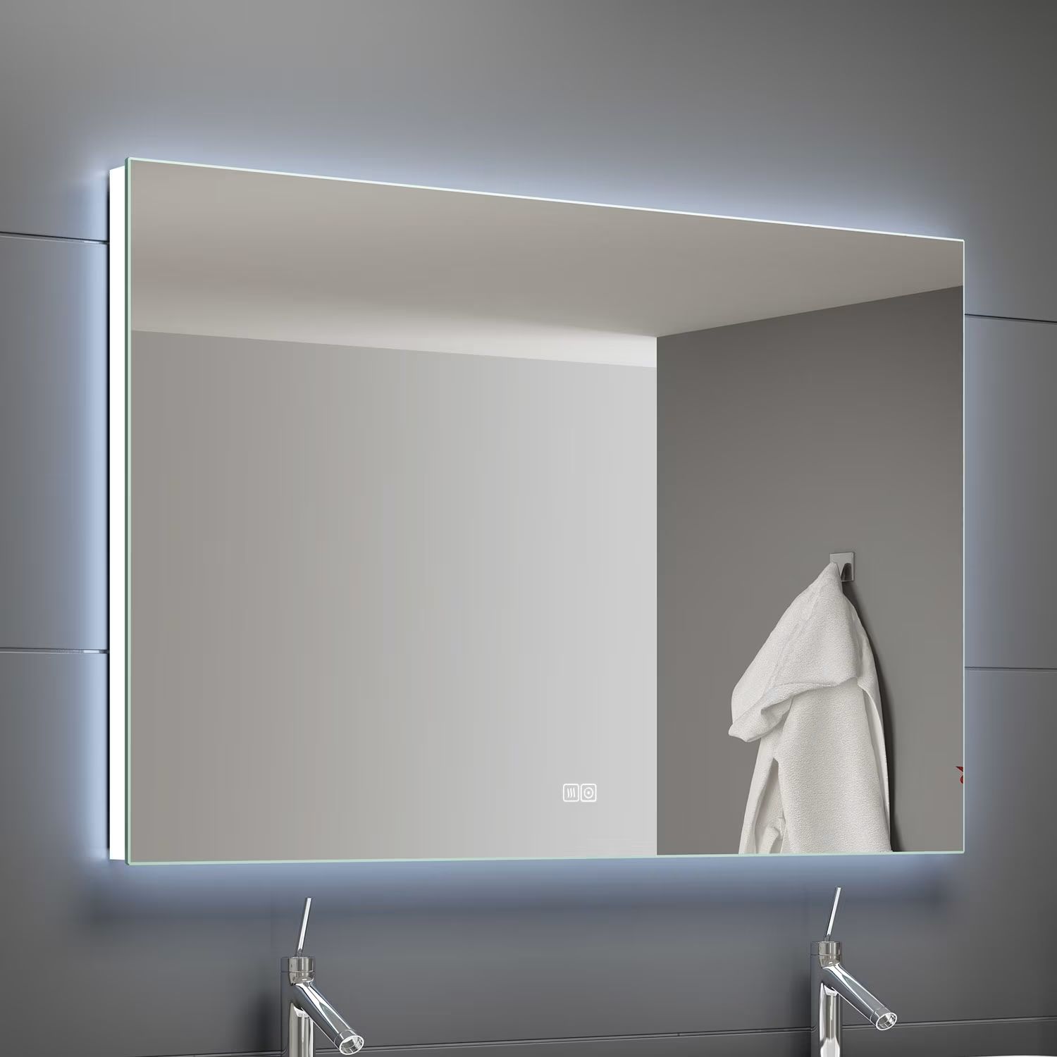 Kronenbach Night zrkadlo 140x60 cm odĺžnikový s osvetlením UN601476KBNNLED
