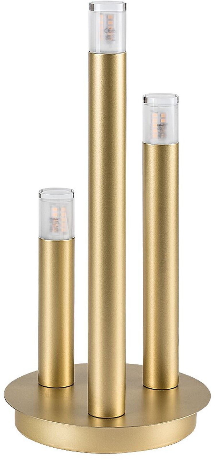 Rabalux Ramira stolová lampa 3x5 W priehľadná-zlatá 74366