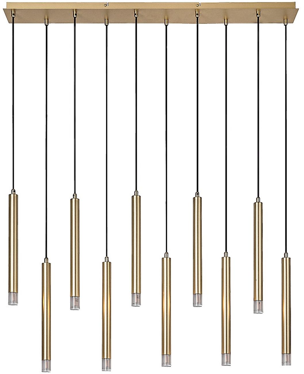 Rabalux Ramira závesné svietidlo x5 W priehľadná-zlatá 72365