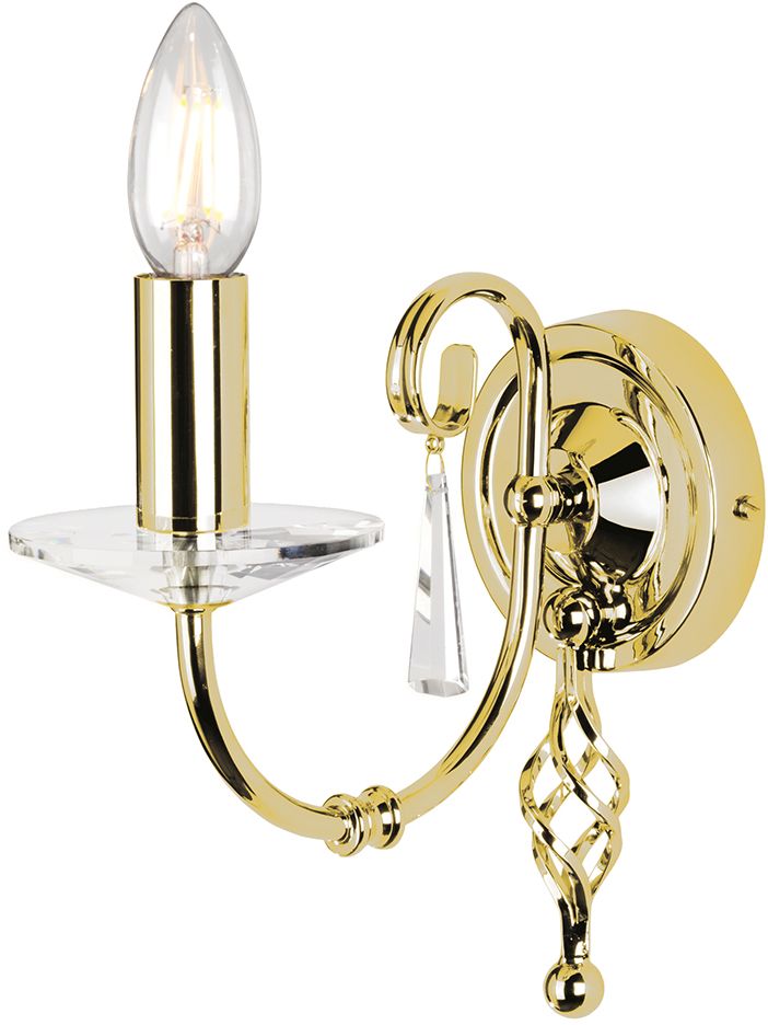 Elstead Lighting Aegean nástenná lampa 1x60 W mosadzná AG1-POL-BRASS