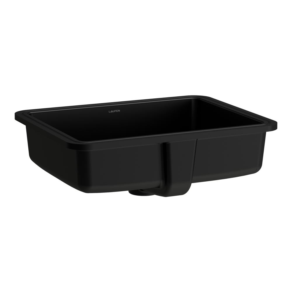 Laufen Savoy umývadlo 44x33 cm obdĺžnik podpultové umývadlo čierna H8189477161091