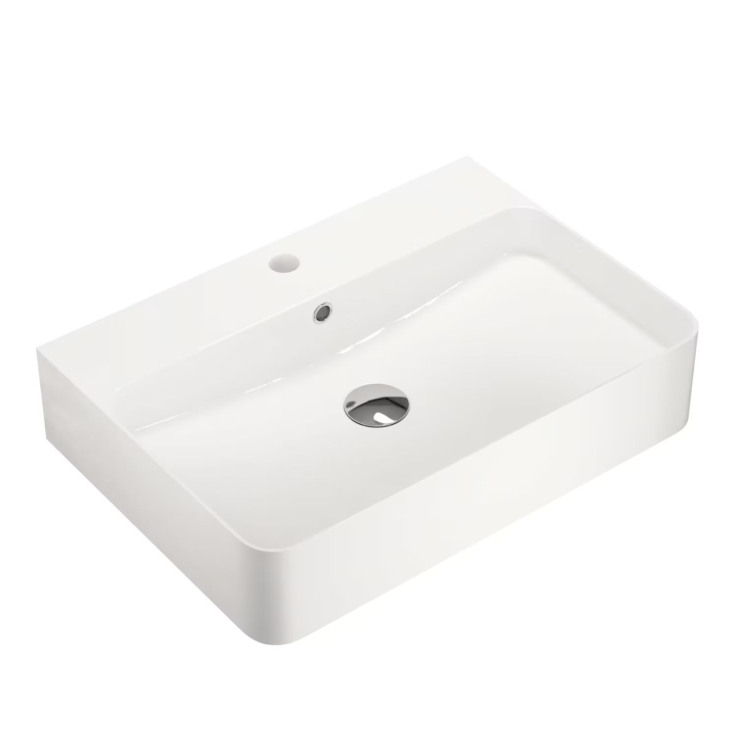 Kronenbach Cube umývadlo 60x42 cm obdĺžnik pultové umývadlo biela KB733400CU