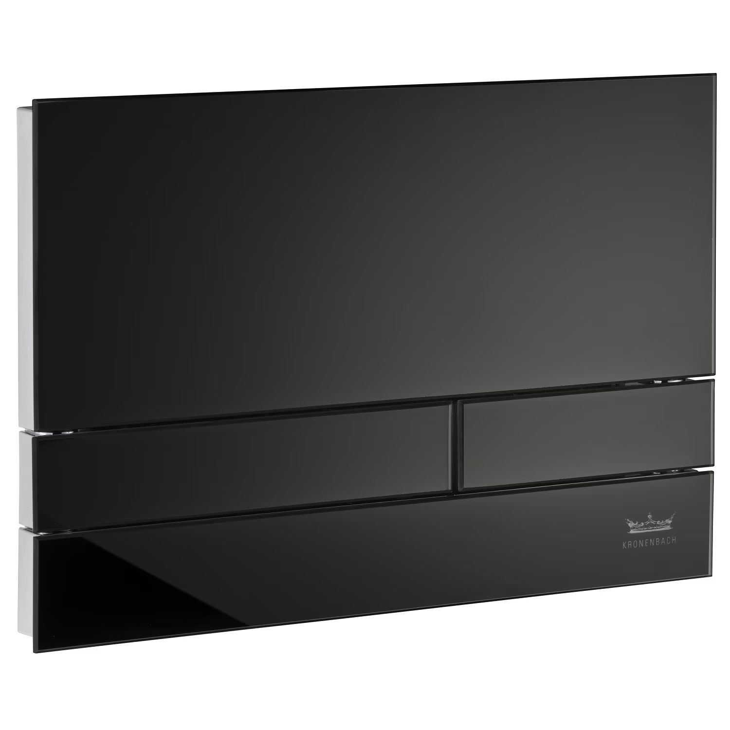 Kronenbach Plantec 2.0 splachovacie tlačidlo do toalety lesklý chróm-čierna KB1126041904