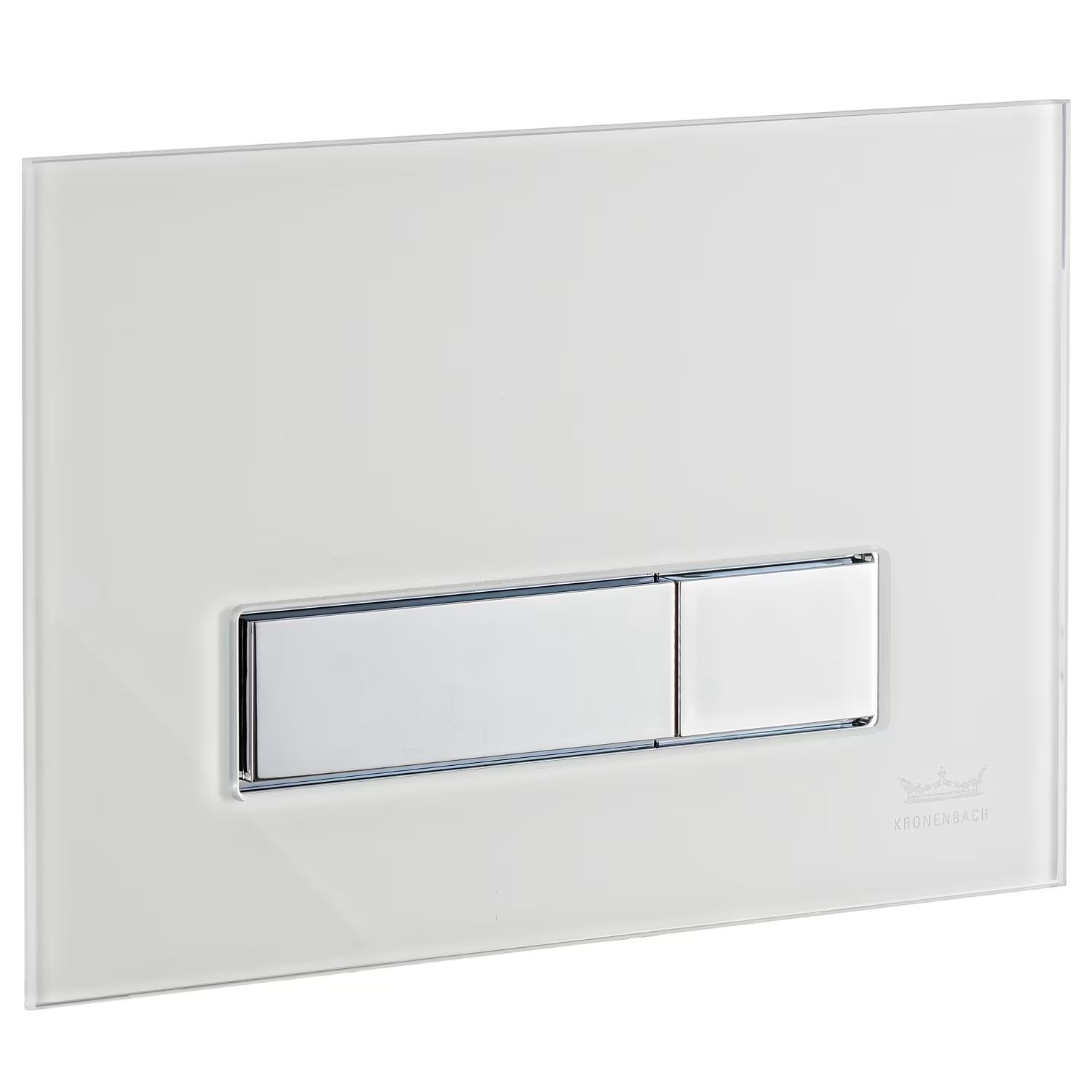 Kronenbach Plantec 2.0 splachovacie tlačidlo do toalety lesklý chróm-biela KB829011904