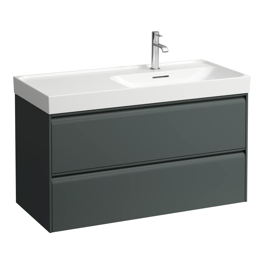 Laufen Meda skrinka 45x98.5x51.5 cm závesná kúpeľňová skrinka pod umývadlo sivá H4217420112661